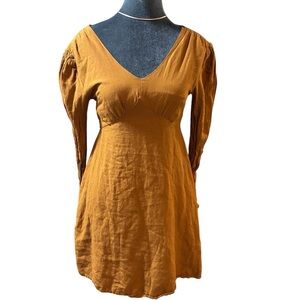 Sincerely Jules Rusted Color Long Sleeve Dress Size Small